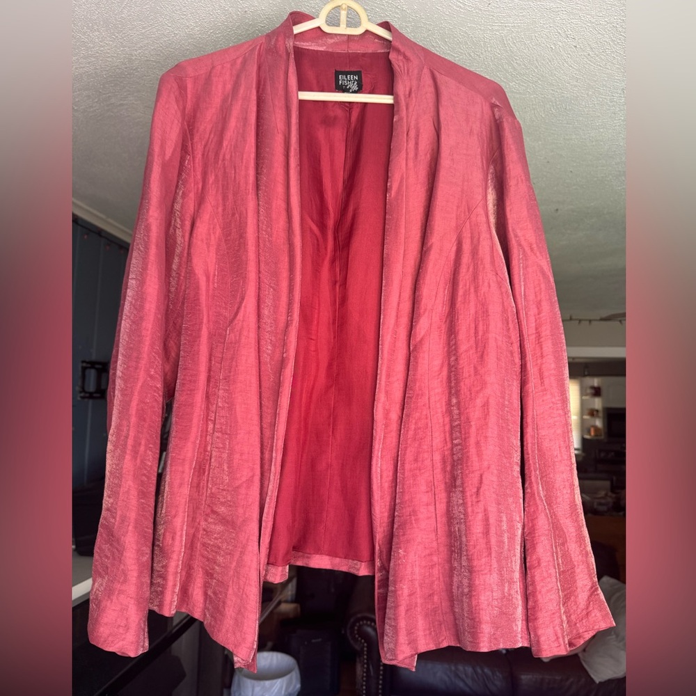 Eileen Fisher Vibrant Pink Blazer